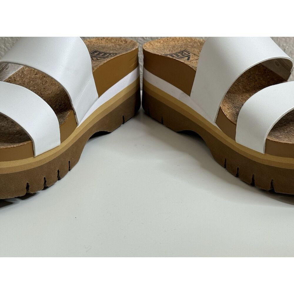 Reef Women's Cushion Vista Hi Sandals Platform White Size 7 Higher Sandal - Picture 6 of 8